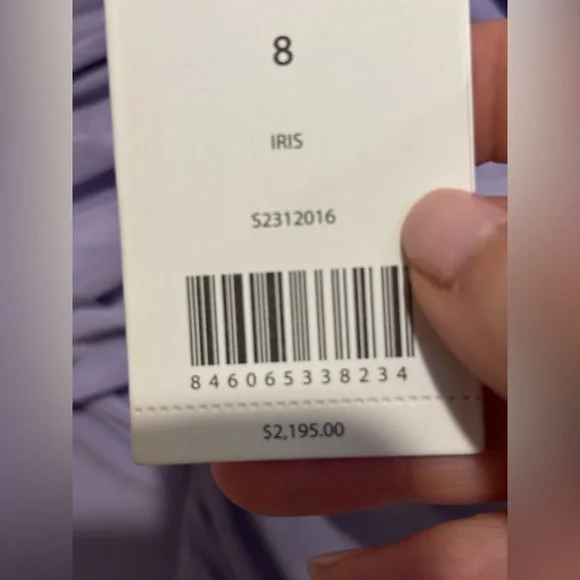 Jason Wu Iris Lavender Purple Silk Ruched Draped Midi Dress Women’s Size 8 NWT - Picture 6 of 6